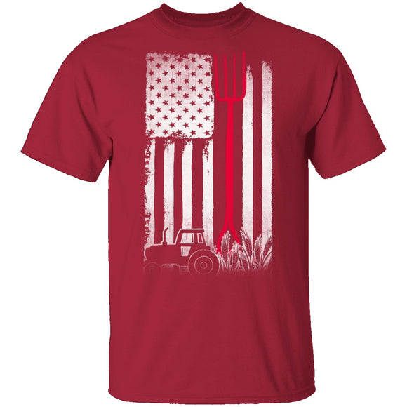 Farming Flag T-Shirt CustomCat