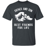 Father and Son Fist Bump Friends T-Shirt CustomCat