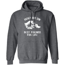 Father and Son Fist Bump Friends T-Shirt CustomCat
