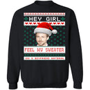 Feel My Sweater Ugly Christmas Sweater CustomCat