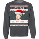 Feel My Sweater Ugly Christmas Sweater CustomCat