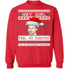 Feel My Sweater Ugly Christmas Sweater CustomCat