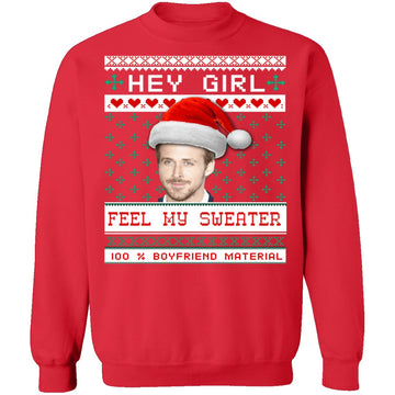 Feel My Sweater Ugly Christmas Sweater CustomCat