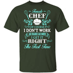 Female Chef T-Shirt CustomCat