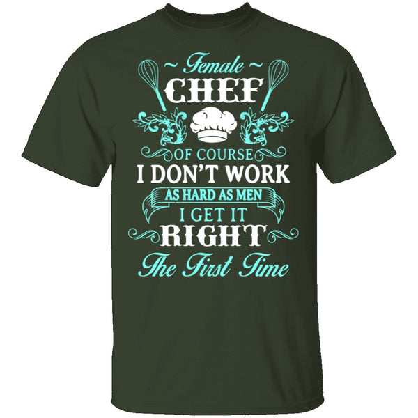 Female Chef T-Shirt CustomCat