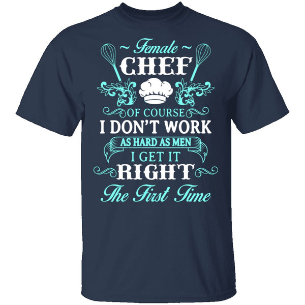 Female Chef T-Shirt CustomCat