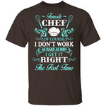 Female Chef T-Shirt CustomCat