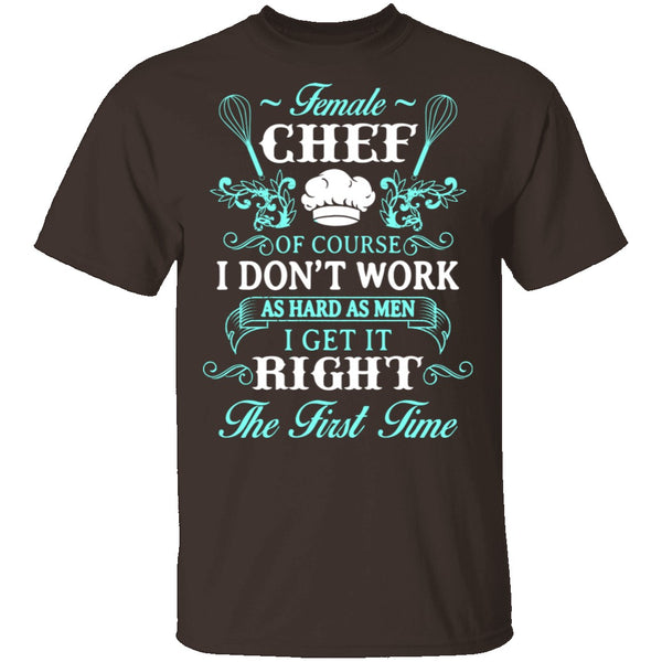 Female Chef T-Shirt CustomCat