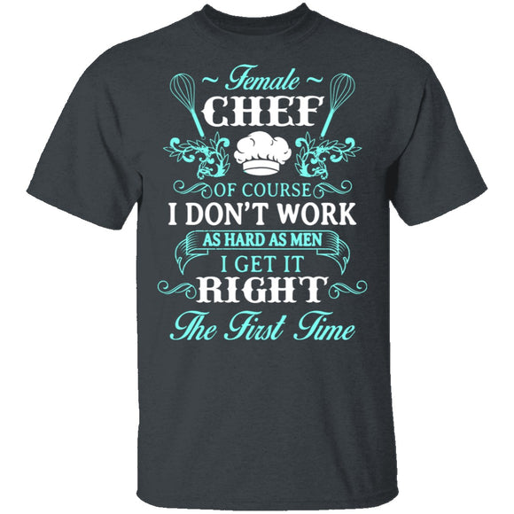 Female Chef T-Shirt CustomCat