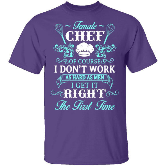 Female Chef T-Shirt CustomCat