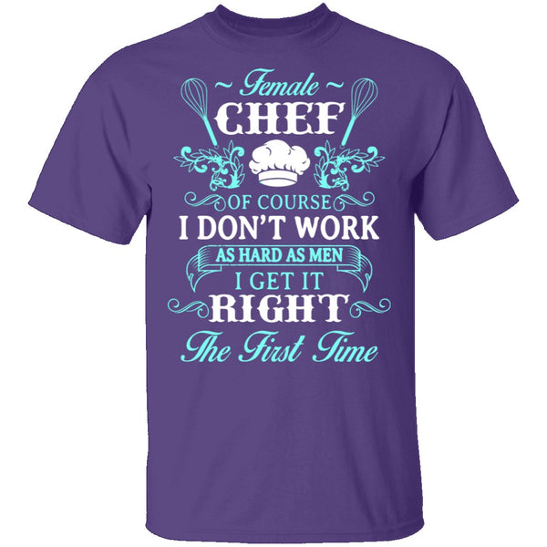Female Chef T-Shirt CustomCat