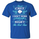 Female Chef T-Shirt CustomCat