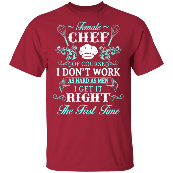 Female Chef T-Shirt CustomCat