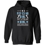 Fencing Girl T-Shirt CustomCat