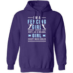Fencing Girl T-Shirt CustomCat