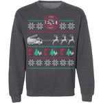 Fire Engine Ugly Christmas Sweater CustomCat