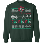 Fire Engine Ugly Christmas Sweater CustomCat