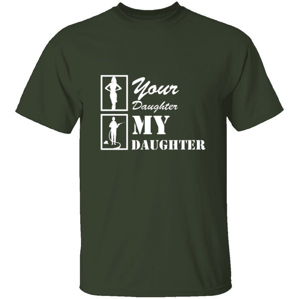 Firefighter Daughter T-Shirt CustomCat