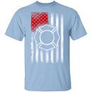 Firefighter Flag T-Shirt CustomCat