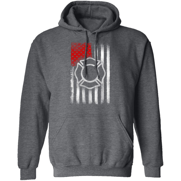 Firefighter Flag T-Shirt CustomCat