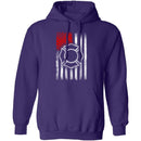Firefighter Flag T-Shirt CustomCat