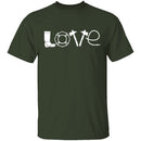 Firefighter Love T-Shirt CustomCat