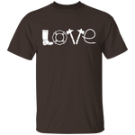 Firefighter Love T-Shirt CustomCat