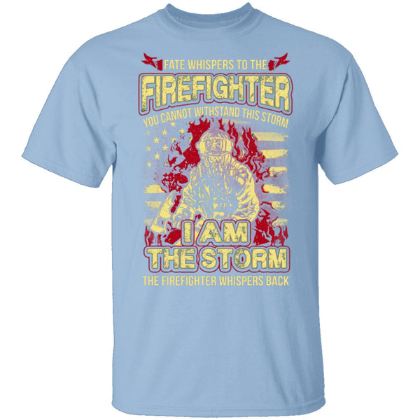 Firefighter Storm T-Shirt CustomCat