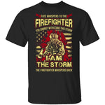 Firefighter Storm T-Shirt CustomCat