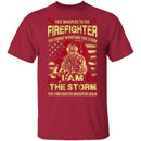 Firefighter Storm T-Shirt CustomCat