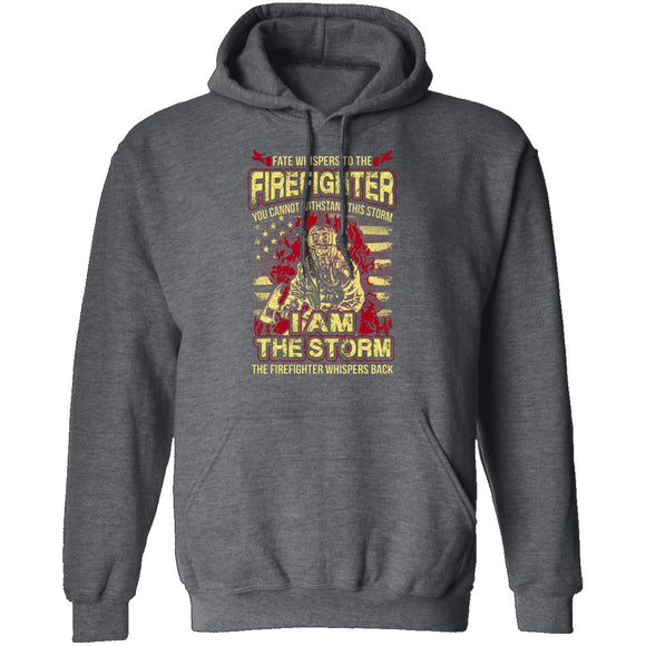 Firefighter Storm T-Shirt CustomCat
