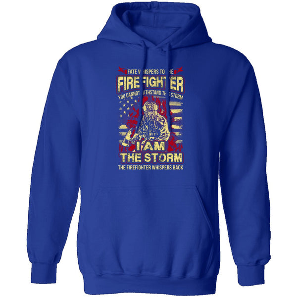 Firefighter Storm T-Shirt CustomCat