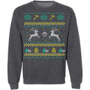 Firefighter Ugly Christmas Sweater CustomCat