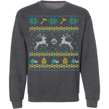 Firefighter Ugly Christmas Sweater CustomCat