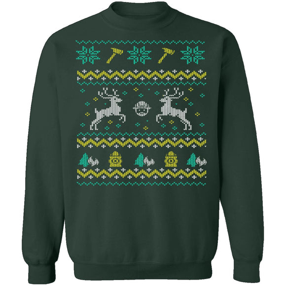 Firefighter Ugly Christmas Sweater CustomCat