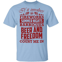 Fireworks Beer And Freedom T-Shirt