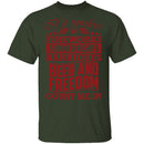 Fireworks Beer And Freedom T-Shirt CustomCat