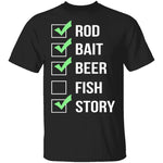 Fishing Checklist T-Shirt CustomCat