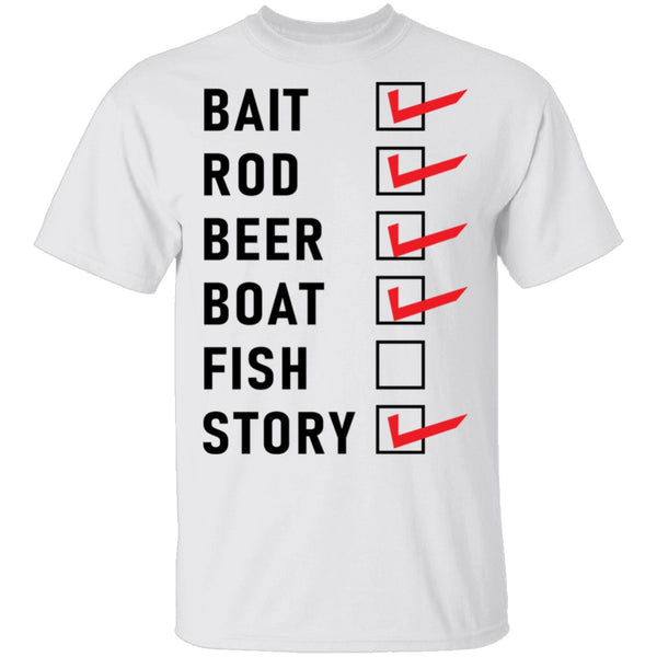 Fishing List T-Shirt CustomCat