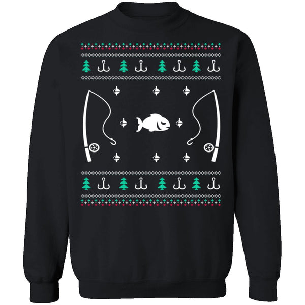 Fishing Ugly Christmas Sweater CustomCat