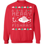 Fishmas Ugly Christmas Sweater CustomCat