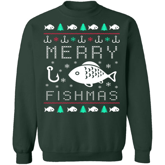 Fishmas Ugly Christmas Sweater CustomCat