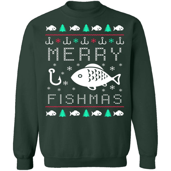 Fishmas Ugly Christmas Sweater CustomCat