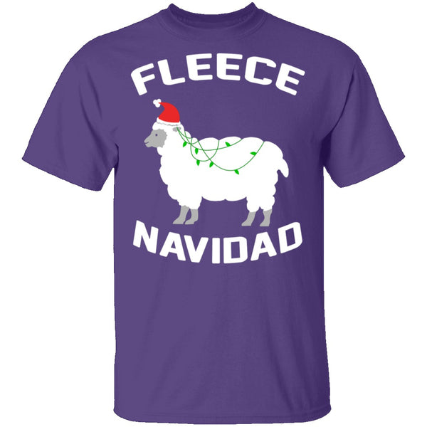Fleece Navidad T-Shirt CustomCat