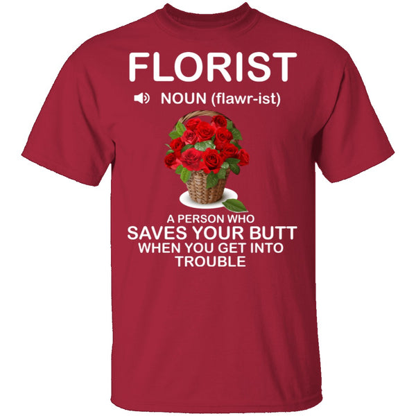 Florist Definition T-Shirt CustomCat