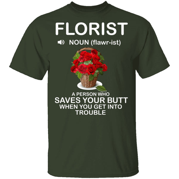 Florist Definition T-Shirt CustomCat
