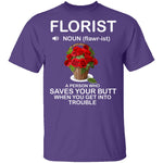 Florist Definition T-Shirt CustomCat