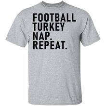 Football Turkey Nap Repeat T-Shirt