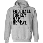 Football Turkey Nap Repeat T-Shirt CustomCat