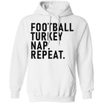 Football Turkey Nap Repeat T-Shirt CustomCat
